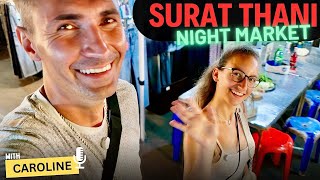 Surat Thani's AMAZING Street Food Market, Thailand
