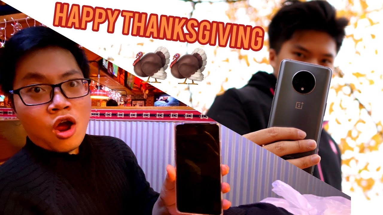 Giving my friend a new phone for Thanksgiving