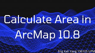 Calculate area in ArcMap 10.8