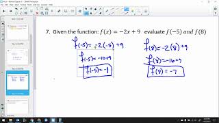 Algebra 1: Review Chapter 3: 11-8-21