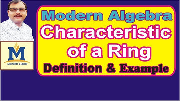 Characteristic of a Ring