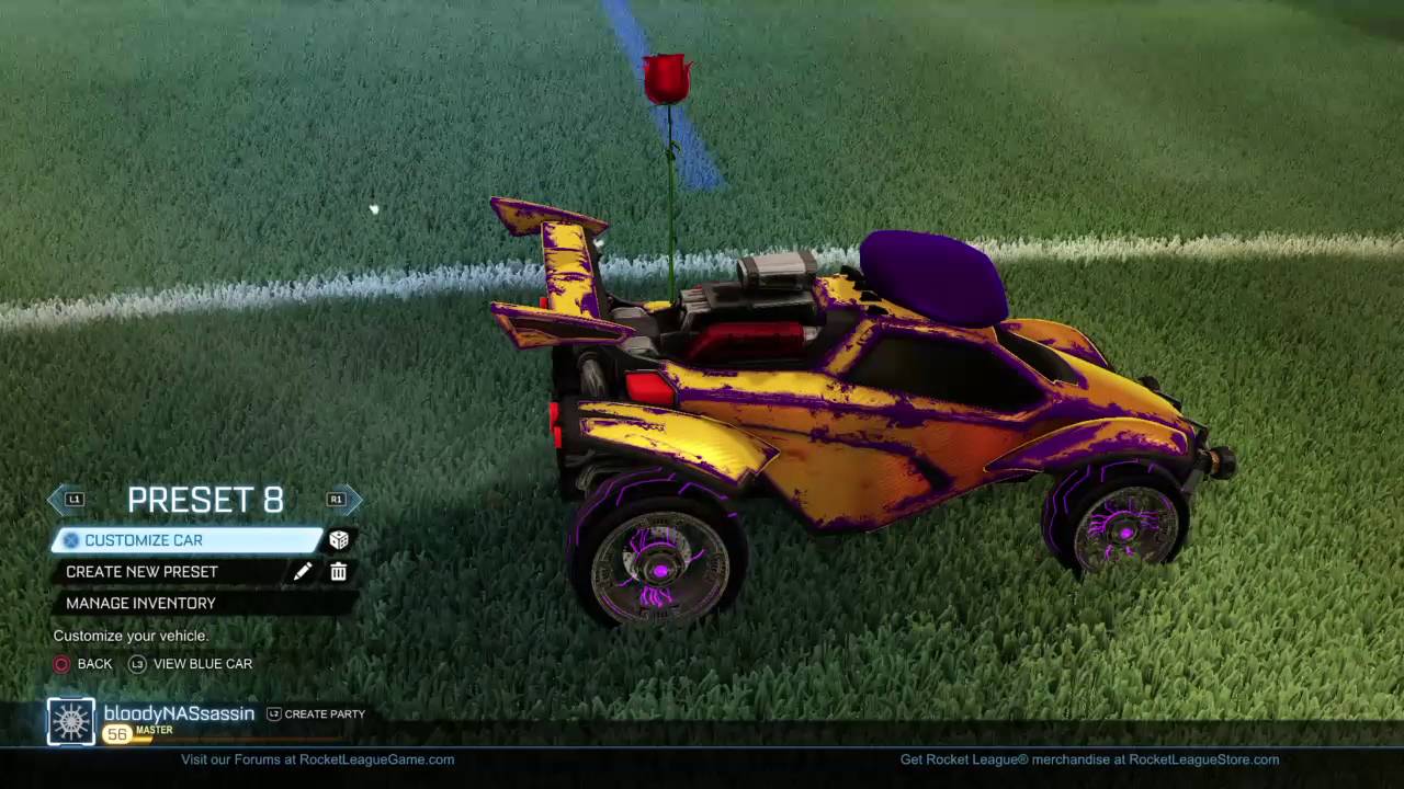 Rocket League® Purple Lightning wheels YouTube
