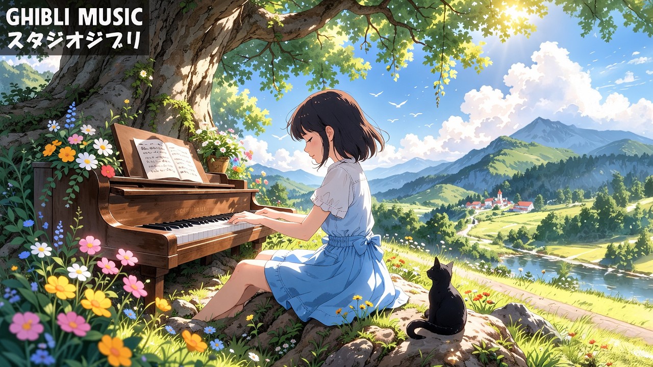 【ジブリ BGM】ジブリのベストピアノ曲🌻リラックスできる音楽🌻 史上最高のジブリコレクション✨ 魔女の宅急便、千と千尋の神隠し、となりのトトロ