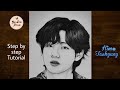 How to draw BTS V step by step | Kim Taehyung Pencil Sketch | Drawing Tutorial | YouCanDraw