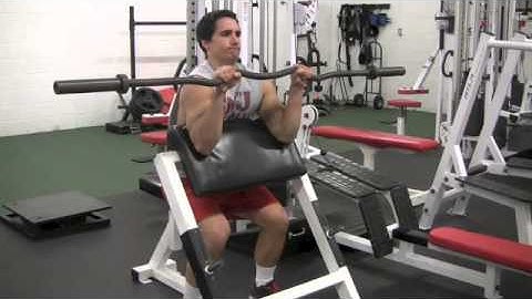 Scott Pronated (Reverse)  EZ Bar Curls