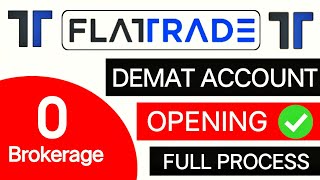 FlatTrade Demat Account Opening Full Process 2026 | 0 Brokerage Account Kaise Khole #flattrade