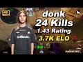 🔥donk w/magixx +s1zzi vs m0NESY | avg 3.6K ELO | Ancient POV | Jun 18, 2026