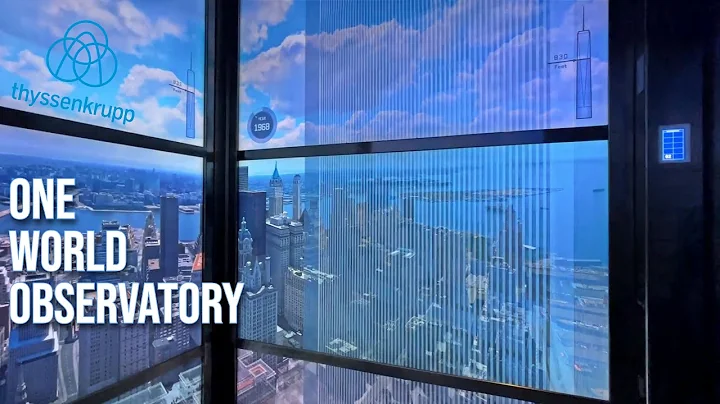 AWESOME! 2,000 fpm ThyssenKrupp High-Speed Elevators at the One World Observatory @ 1 WTC, New York