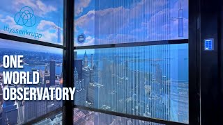 AWESOME! 2,000 fpm ThyssenKrupp High-Speed Elevators at the One World Observatory @ 1 WTC, New York
