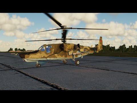 Видео: Запуск вертолета Ка-50 "Черная акула" в DCS World