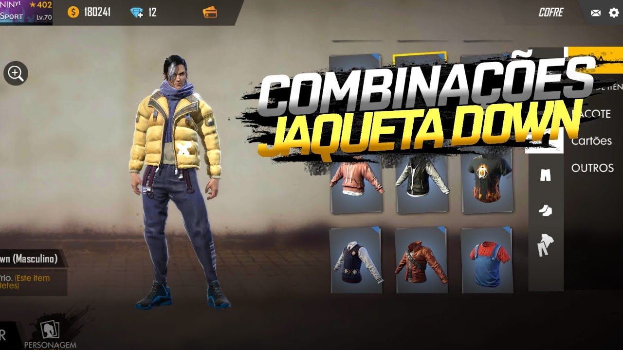 Conta da top 25 mas antigas com jaqueta - Free Fire - Contas Free