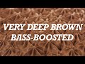 Very deep brown noise with boosted bass like sleeping on a big jetliner subwoofer approved