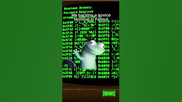 Hacking a novice terminal in Fallout #fallout #memes #shorts #falloutmemes