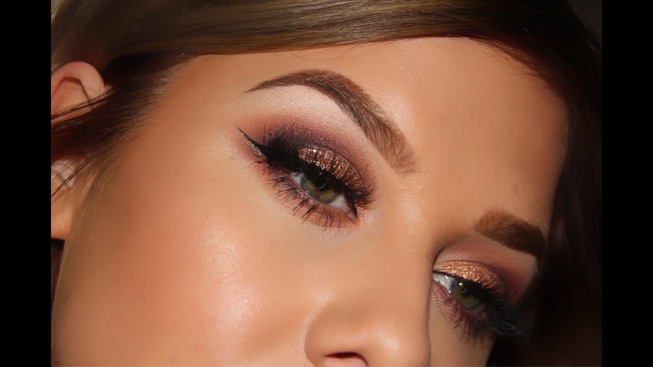 Gold Glitter Makeup Tutorial YouTube