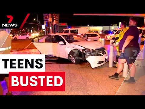 Teens on the run after others arrested after stolen car joyride across Townsville 