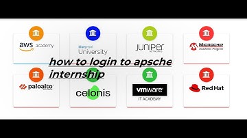 how to login to apsche internship programwebinar session