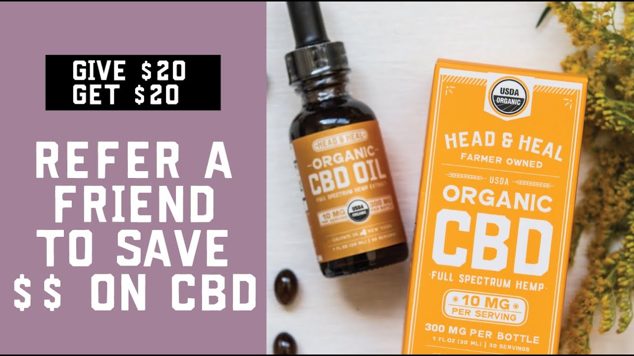Save money on CBD: Refer a friend to give $20 and get $20