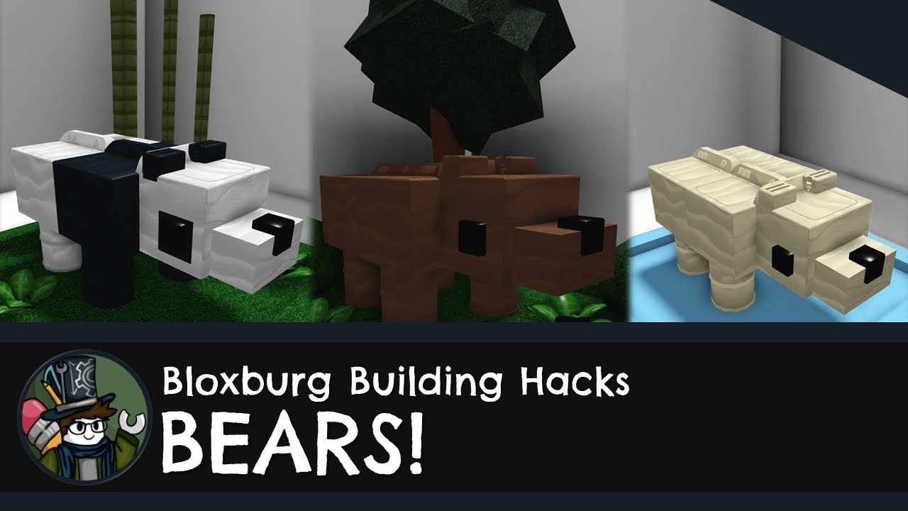 How to make Bears! (Panda, Polar Bear & Grizzly Bear) - Building Hacks ...