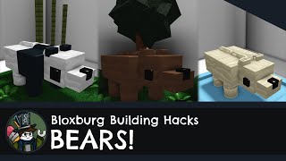 How to make Bears! (Panda, Polar Bear & Grizzly Bear) - Building Hacks - Bears [Roblox] screenshot 5