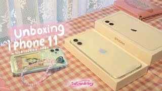 Unboxing Iphone 11 in 2022 white 128gb | tatardiary