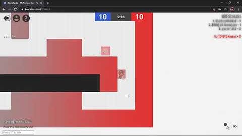 Playing Blocktanks of the first time on my new clan!