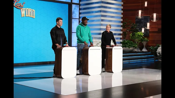 Colin Jost, Michael Che and Ellen Play Last Word