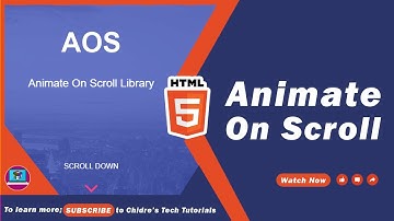How To Animate HTML elements On Scroll with AOS Library 🚀