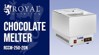 Chocolate Melter Royal Catering RCCM-250-2GN | Product presentation 10010249