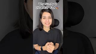 Why NumPy is INSANELY Fast 🚀 (Not Just Arrays!) #codewithneha