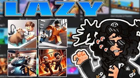 The LAZY World of Roblox AI Thumbnail Games