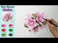 Basic flower watercolor - Azalea  (wet-in-wet, Arches rough)NAMIL ART