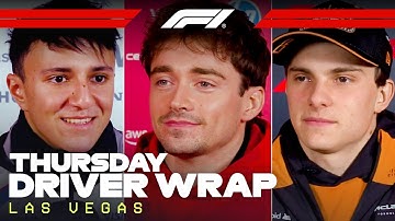 Drivers Look Ahead To Race Weekend | 2025 Las Vegas Grand prix