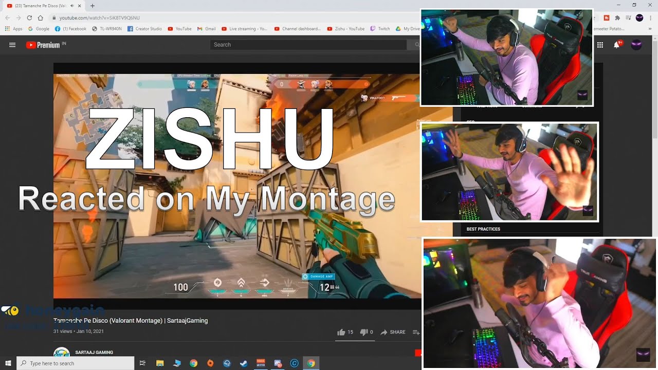 @Zishu Reacted on My Montage | *He Danced*