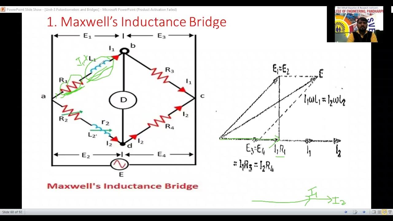 4 1 2022 EMI Maxwells Inductance Bridge YouTube