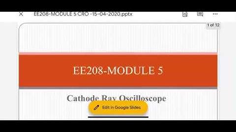 CRO-Cathode Ray Oscilloscope-part1