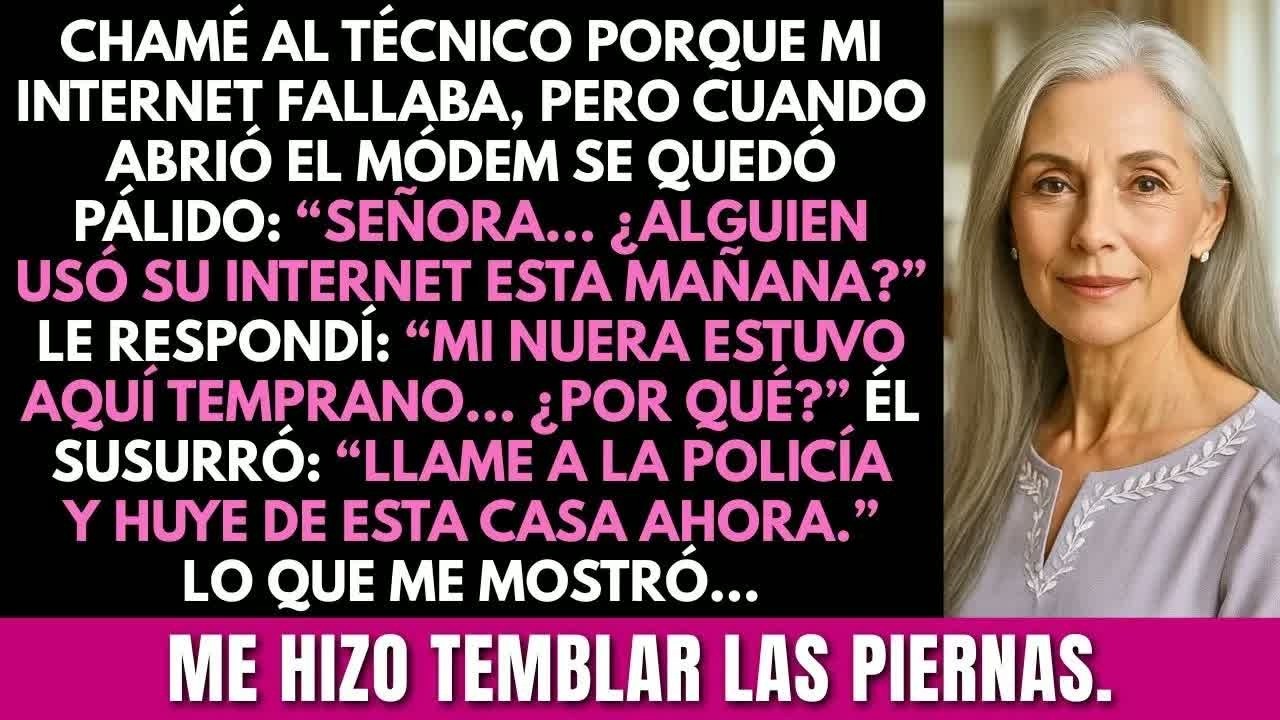 Llamé al técnico para arreglar mi internet. Él dijo: “Llame a la policía y huya de esta casa ahora.”