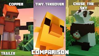Minecraft NEW Animated Game Drop Trailers 2026 Comparison | Tiny Takeover Update!