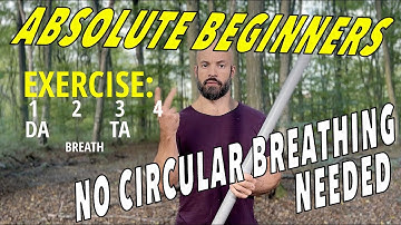 Didgeridoo rhythm exercise for absolute beginners - no circular breathing needed