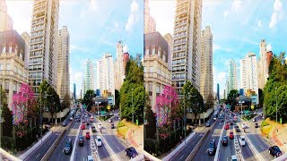 3D São Paulo Park - 4K Footage GoPro  VR Vídeo Virtual Reality [Google Carboard •VR Box• Gear VR]