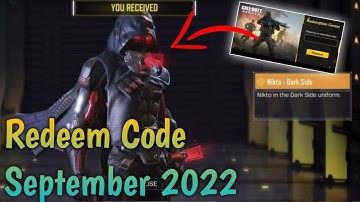 September 2 Redeem Code Codm 2022 | Codm Redeem Code 2022 | Redeem Code Codm 2022 | Codm Codes