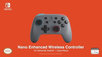 Nano Enhanced Wireless Controller for Nintendo Switch - Grey + Neon