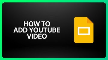 How To Add YouTube Video To Google Slides 2025! Tutorial