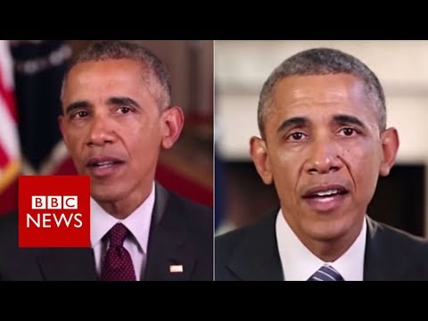 Fake Obama created using AI video tool - BBC News