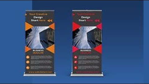 PRINT READY ROLL UP BANNER IN CORELDRAW TUTORIAL
