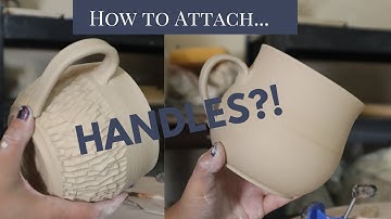 Tips and tricks for attaching handles to mugs // How to attach handles pottery