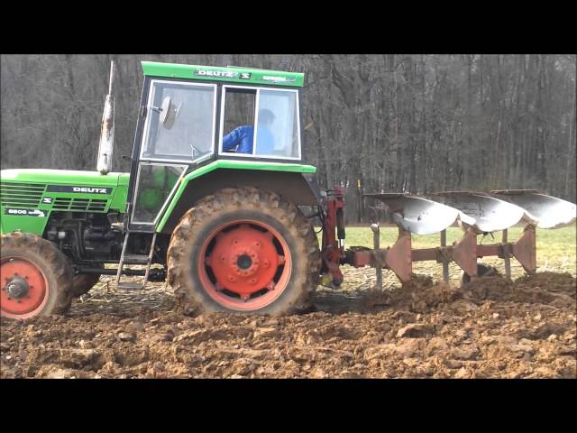 Pflügen 2013 mit Deutz D 6806 Special 