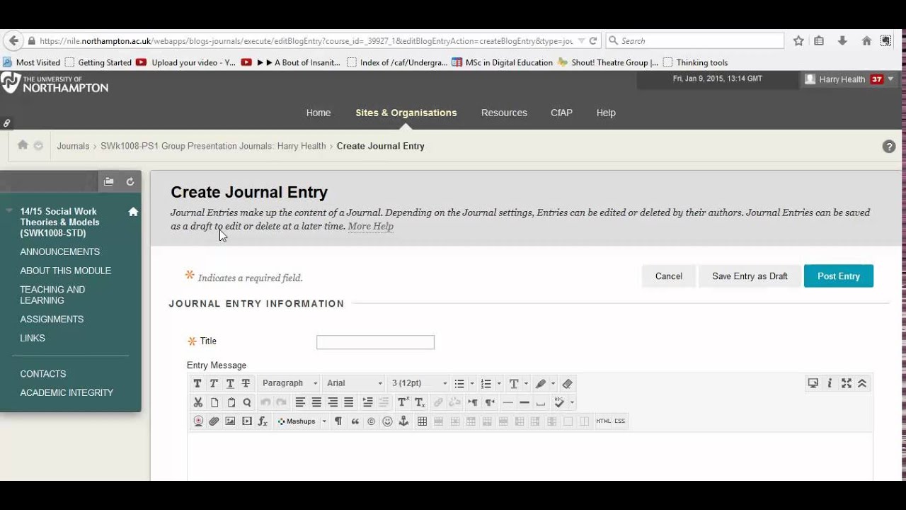 Journal Entries YouTube