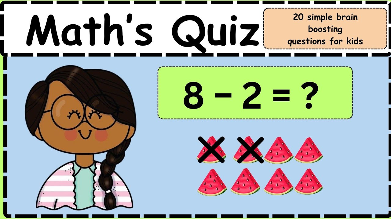 #Kindergarten #Math Quiz | 20 Easy Brain Boosting Questions for Kids| practice sums||easy math quiz