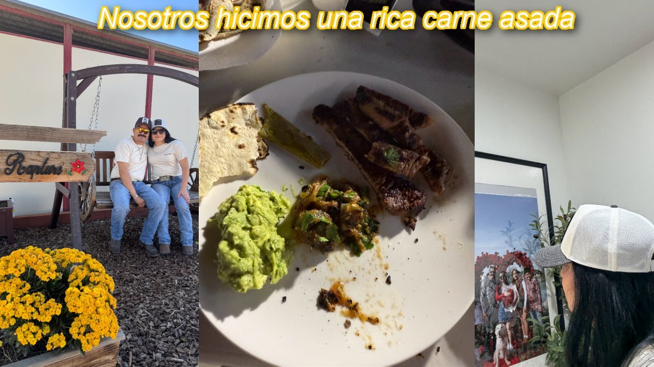 Nosotros hicimos una rica carne asada