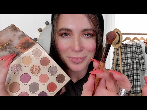 ASMR - Makeup Artist Does Your Makeup & Outfit (Layered Personal Attention)